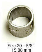#1242-20 Butt-End Bird Bands (Sets Of 100)