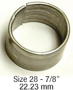 #1242-28 Butt-End Bird Bands (Sets Of 100)