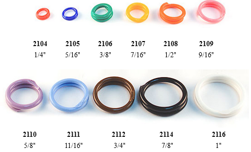 plastic spiral leg bands