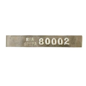 thin aluminum tag