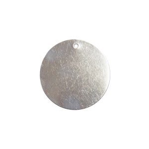 blank aluminum tag
