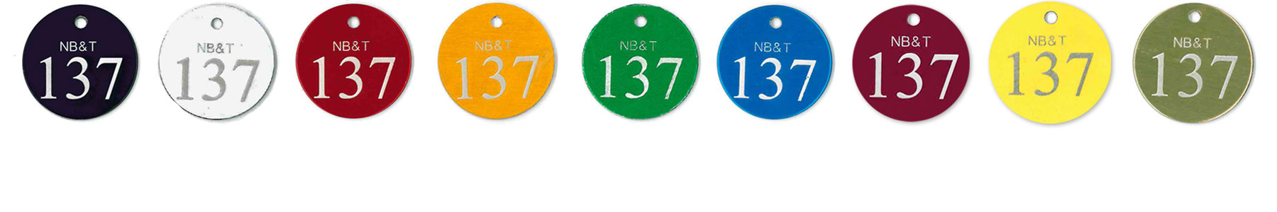 round colored tags
