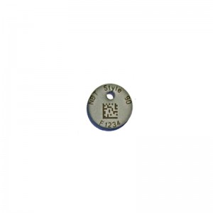 round tag with data matrix