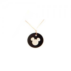mickey necklace tag