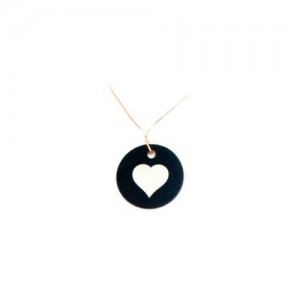 heart necklace tag