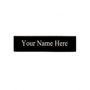 laser etched name plate