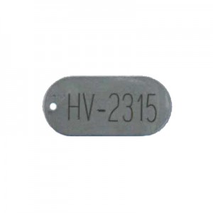 oblong valve tag