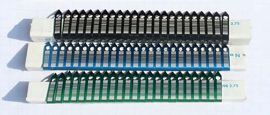 linear barcoded wing bands anodized colors