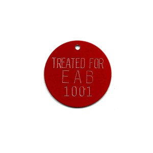 red tree tag