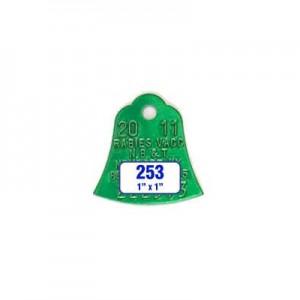 Green Bell Rabies Tag Style 253