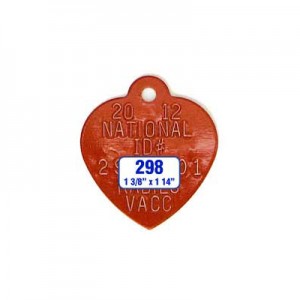 Red Heart Rabies Tag Style 298