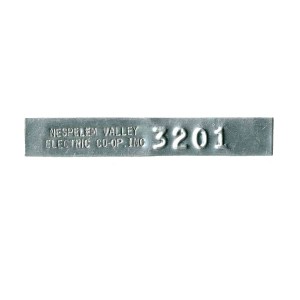 embossed and stamped tag