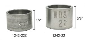 #1242-22Z Short Butt-End Bird Bands (Sets Of 100)