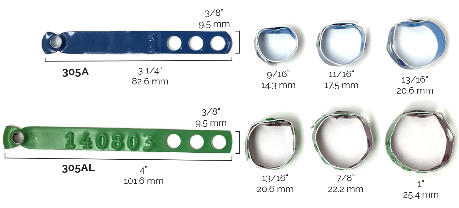 aluminum atlas seal leg band