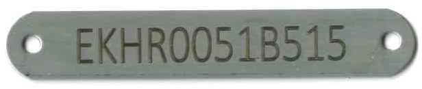 Hull Identification Number Tag