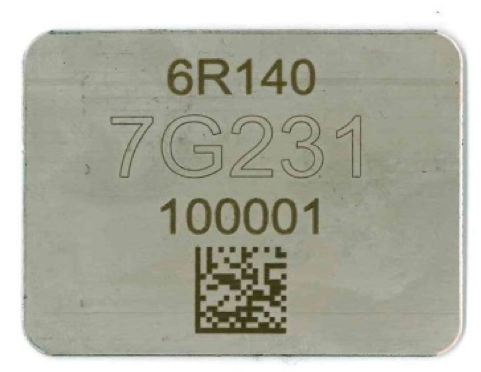 food grade stainless steel tag