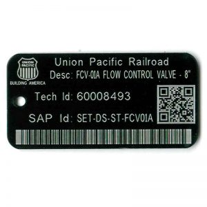 barocded railroad tag
