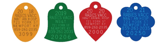 rabies tags