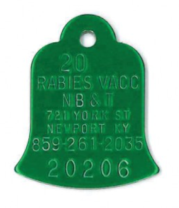 Rabies tags 2019 store
