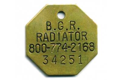 radiator ID tags