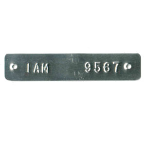 asset tag made from flexible aluminum