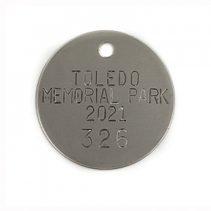 memorial park, funeral home, mortuary tags