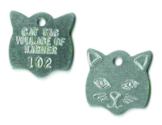 #504 Cat Head- Sets Of 100 (Plain Aluminum)