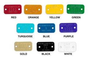 #166 Rectangle (3/4" x 1 3/8")- SETS OF 100