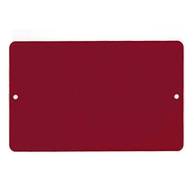 Style #14 Custom Rectangle, Colored Aluminum Tags (SETS OF 100 TAGS) 3" Tag height