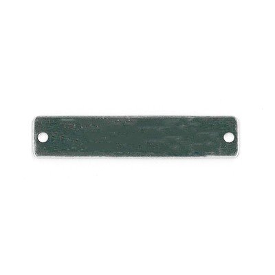 Style #14 Custom Rectangle, Plain Aluminum Tags (SETS OF 100 TAGS) Under 1" tag heights