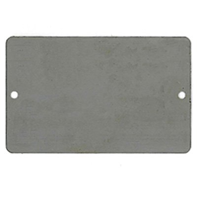 Style #14 Custom Rectangle, Stainless Steel Tags (SETS OF 100 TAGS) 3" Tag height