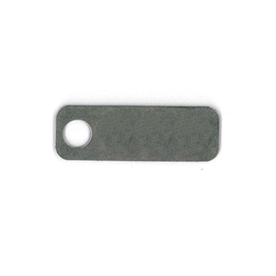 Style #14 Custom Rectangle, Stainless Steel Tags (SETS OF 100 TAGS) 3/4" tag height