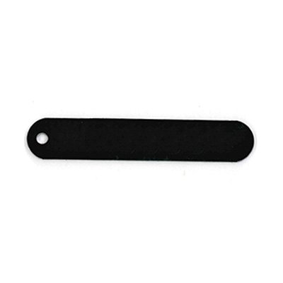Style #141 Custom Oblong, Colored Aluminum Tags (SETS OF 100 TAGS) Under 1" tag heights