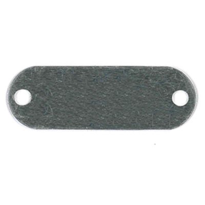 Style #141 Custom Oblong, Plain Aluminum Tags (SETS OF 100 TAGS) Between 1" and 1-1/2" heights. 