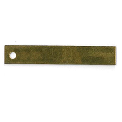 Style #144 Custom Rectangle, Brass Tags (SETS OF 100 TAGS) Under 1" tag heights