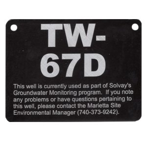 groundwater monitoring program label