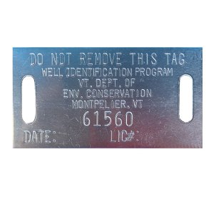 env. conservation well permit id tag