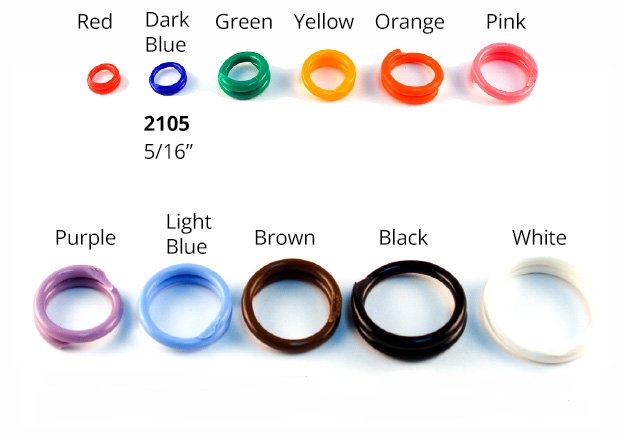 #2105 Spirals 5/16" - Sets Of 100
