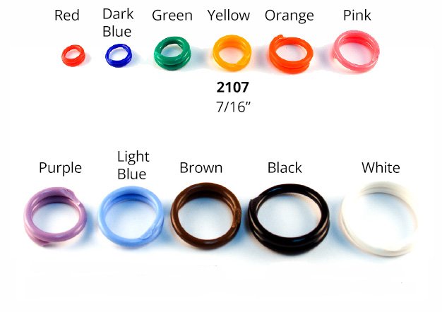 #2107 Spirals 7/16" - Sets Of 100