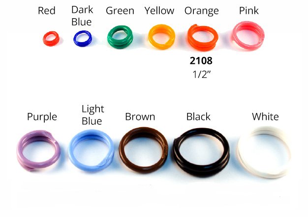 #2108 Spirals 1/2" - Sets Of 100