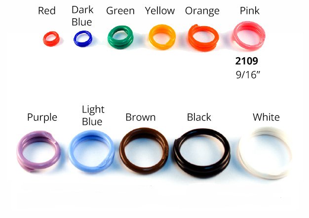 #2109 Spirals 9/16" - Sets Of 100
