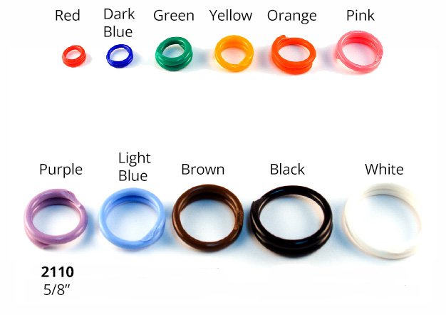 #2110 Spirals 5/8" - Sets Of 100