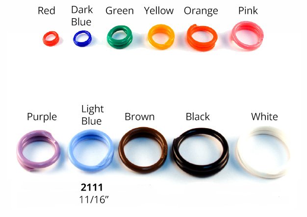 #2111 Spirals 11/16" - Sets Of 100