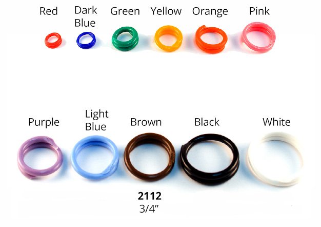 #2112 Spirals 3/4" - Sets Of 100