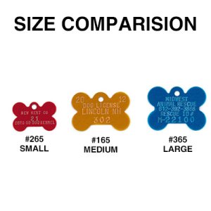 #265 Small Bone - Sets Of 100 (Colored Aluminum)