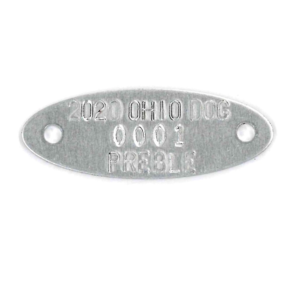 #119 Oval - Sets Of 100 (Plain Aluminum)