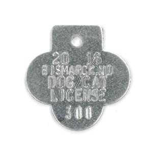 #157 Shamrock (Stem Up) - Sets Of 100 (Plain Aluminum)