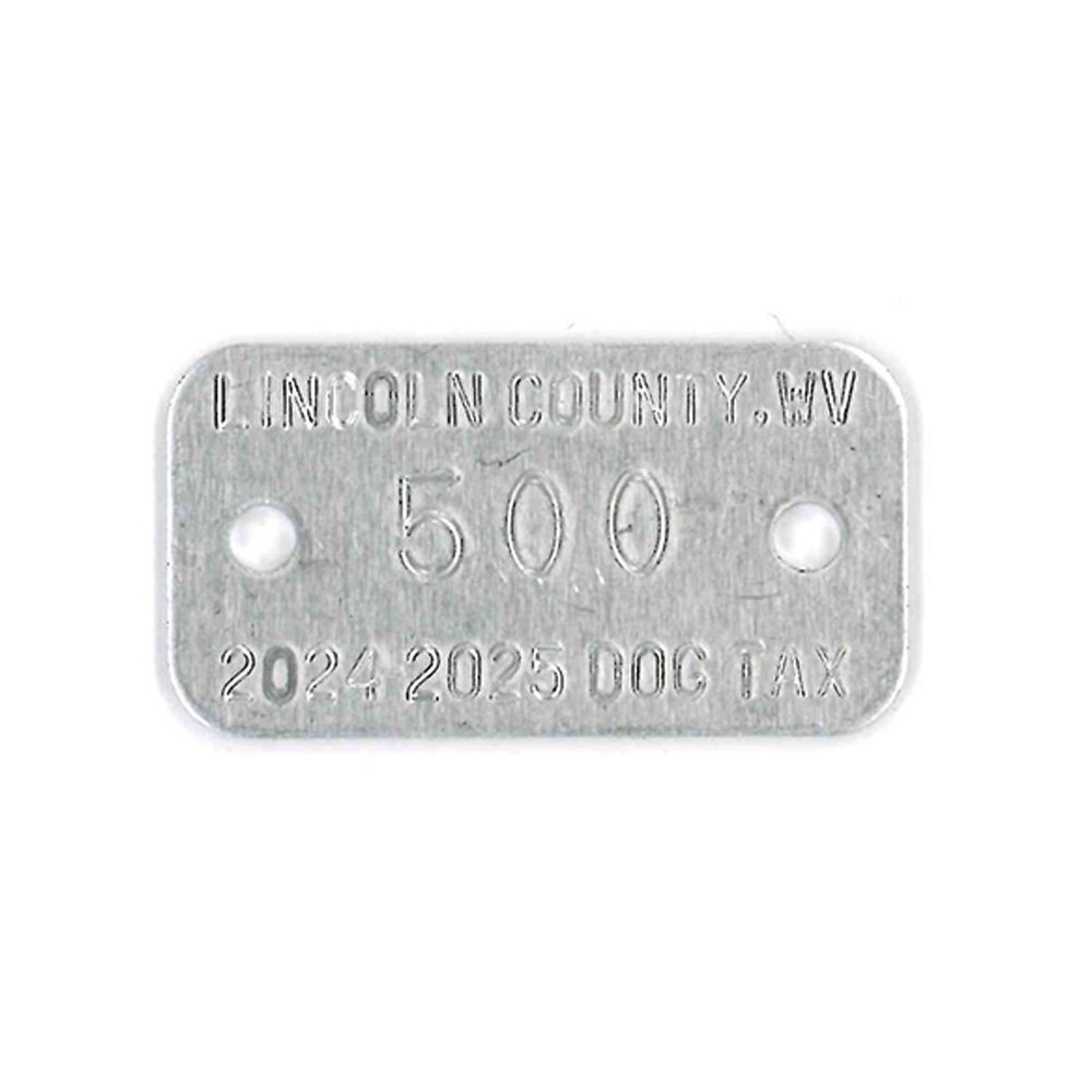 #166 Rectangle (3/4" X 1 3/8")- Sets Of 100 (Plain Aluminum)