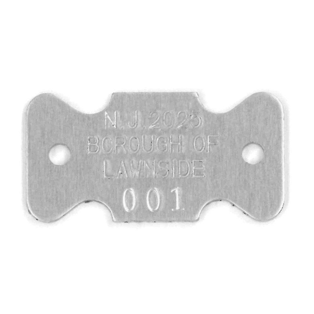 #168 Bow Tie Shape - Sets Of 100 (Plain Aluminum)