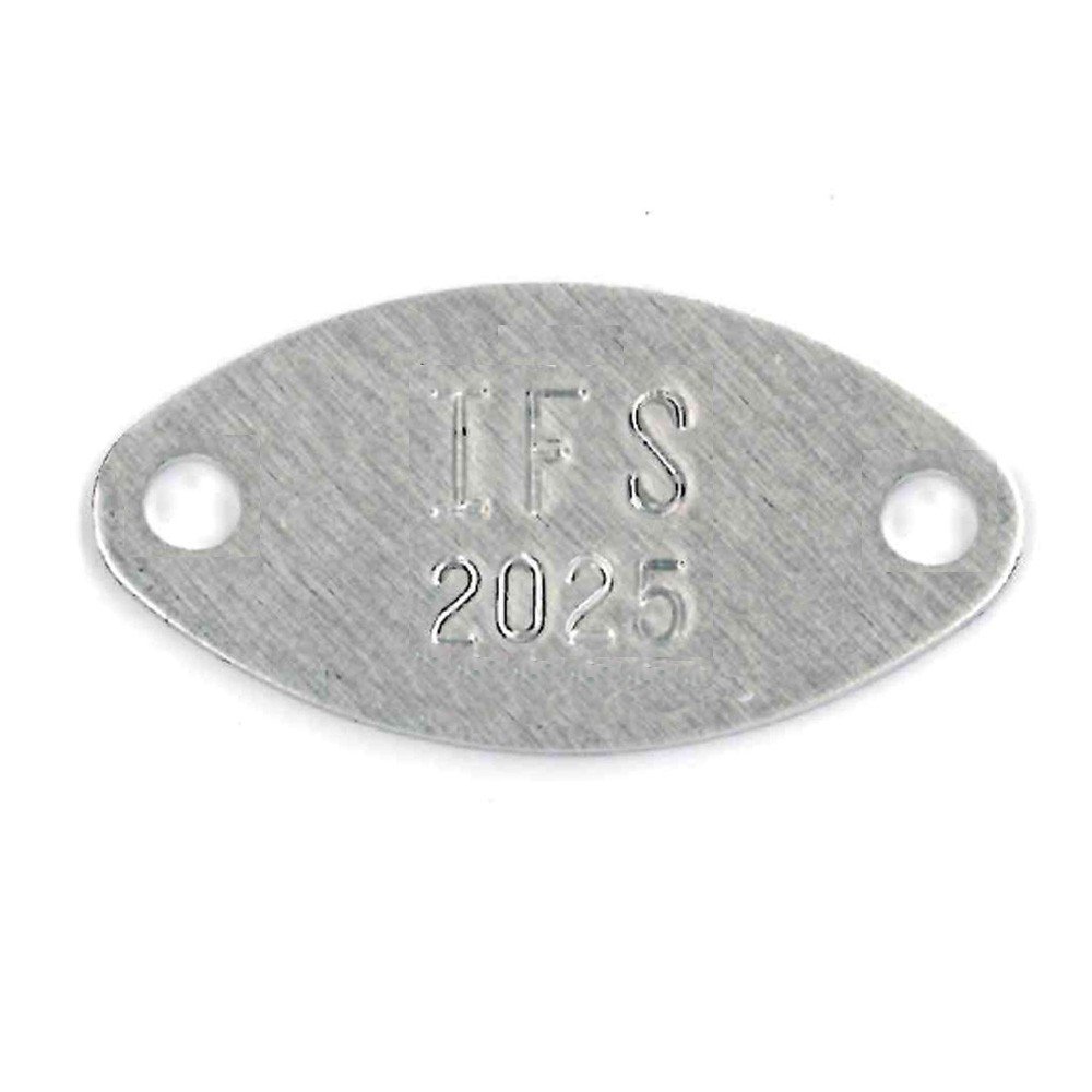 #219 Oval - Sets Of 100 (Plain Aluminum)